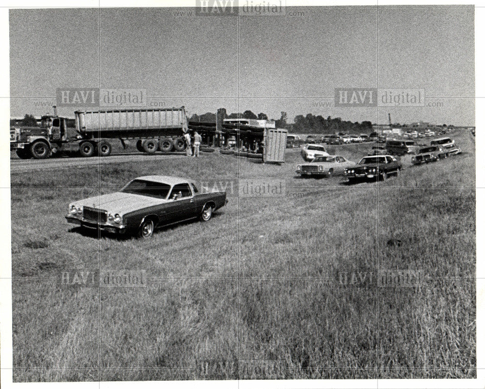 1978 Press Photo A detour on I-696 - Historic Images