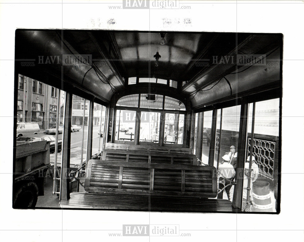 1976 Press Photo Trolley - Historic Images