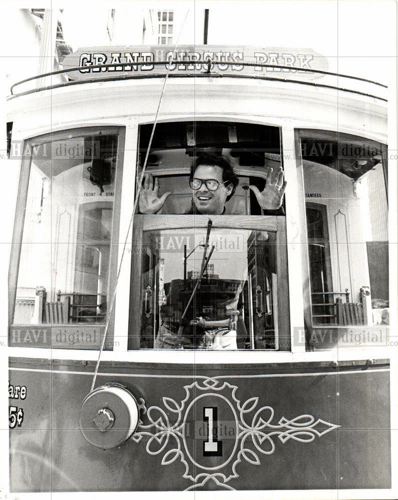 1976 Press Photo Trolley - Historic Images