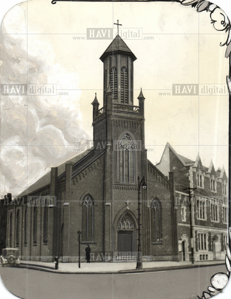 1929 Press Photo Trinity lutheran church - Historic Images