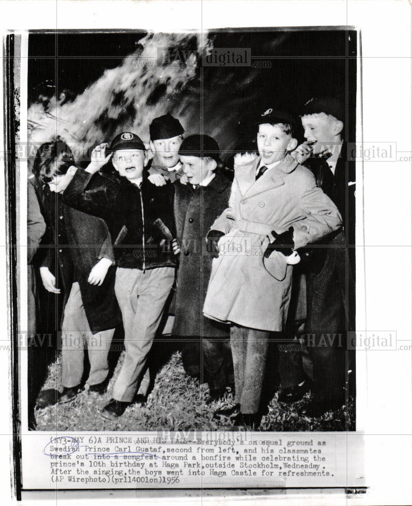 1956 Press Photo Swedish Prince Carl Gustaf - Historic Images