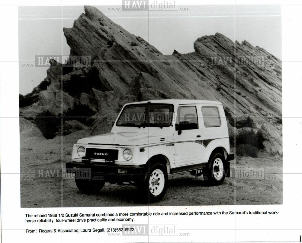 1989 Press Photo 1988 1/2 Suzuki Samurai - Historic Images