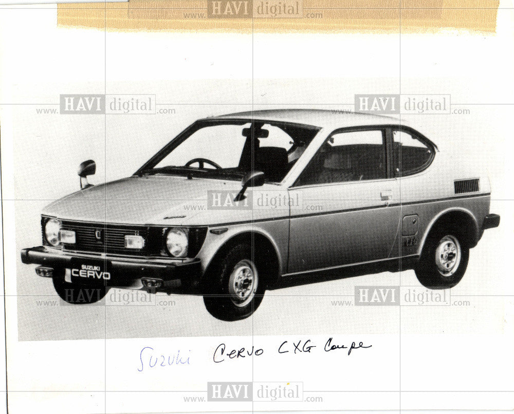 1982 Press Photo Suzuki company CERVO CXG Coupe. - Historic Images