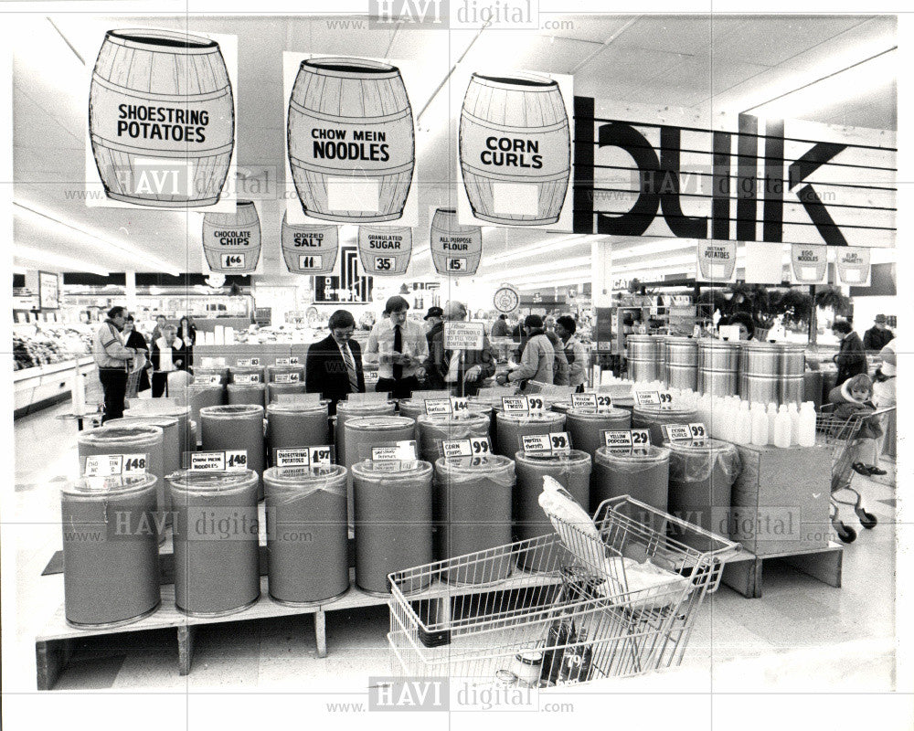 1982 Press Photo Package Schoenherr Grocery supermarket - Historic Images