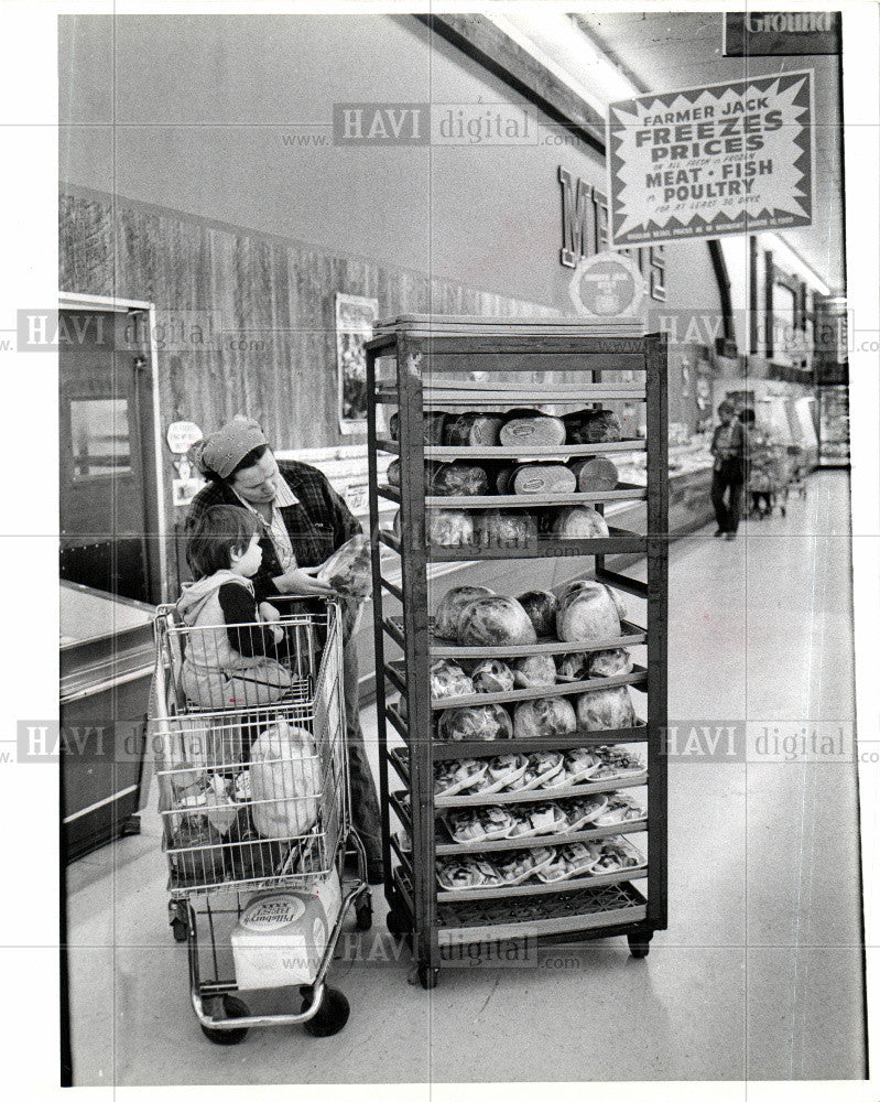 1980 Press Photo Local &amp; outside grocery chains compete - Historic Images