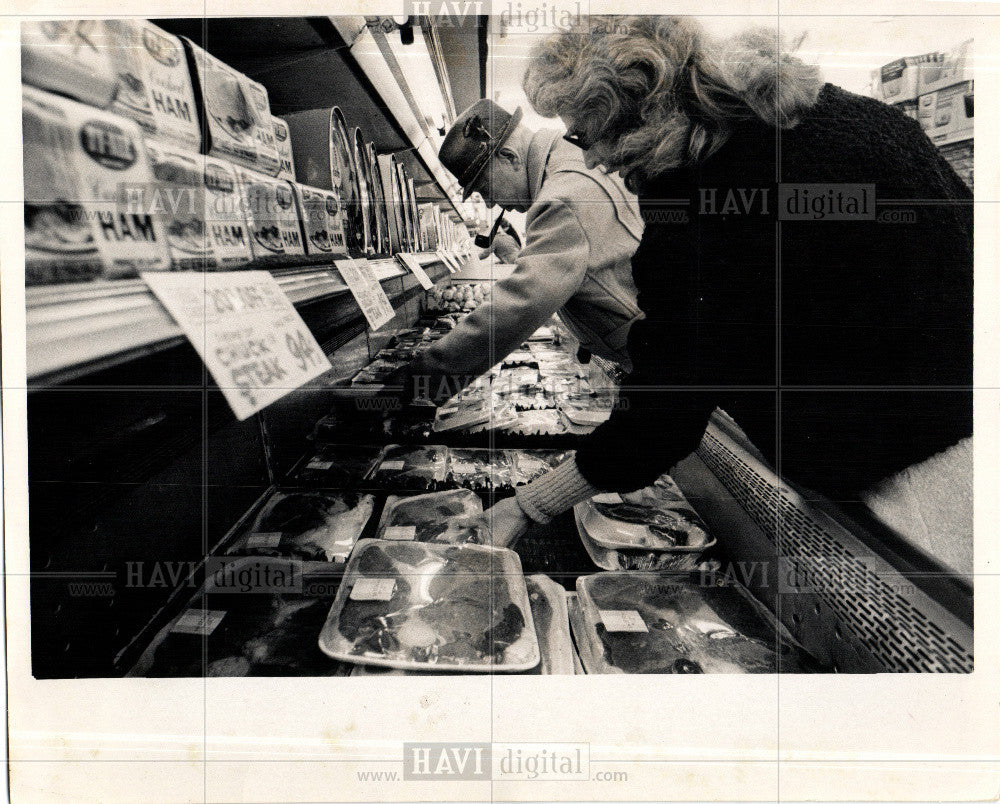 1973 Press Photo Supermarket, - Historic Images