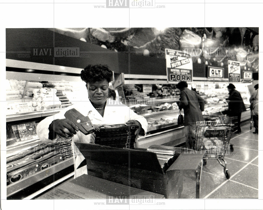 1987 Press Photo Farmer Jack market - Historic Images