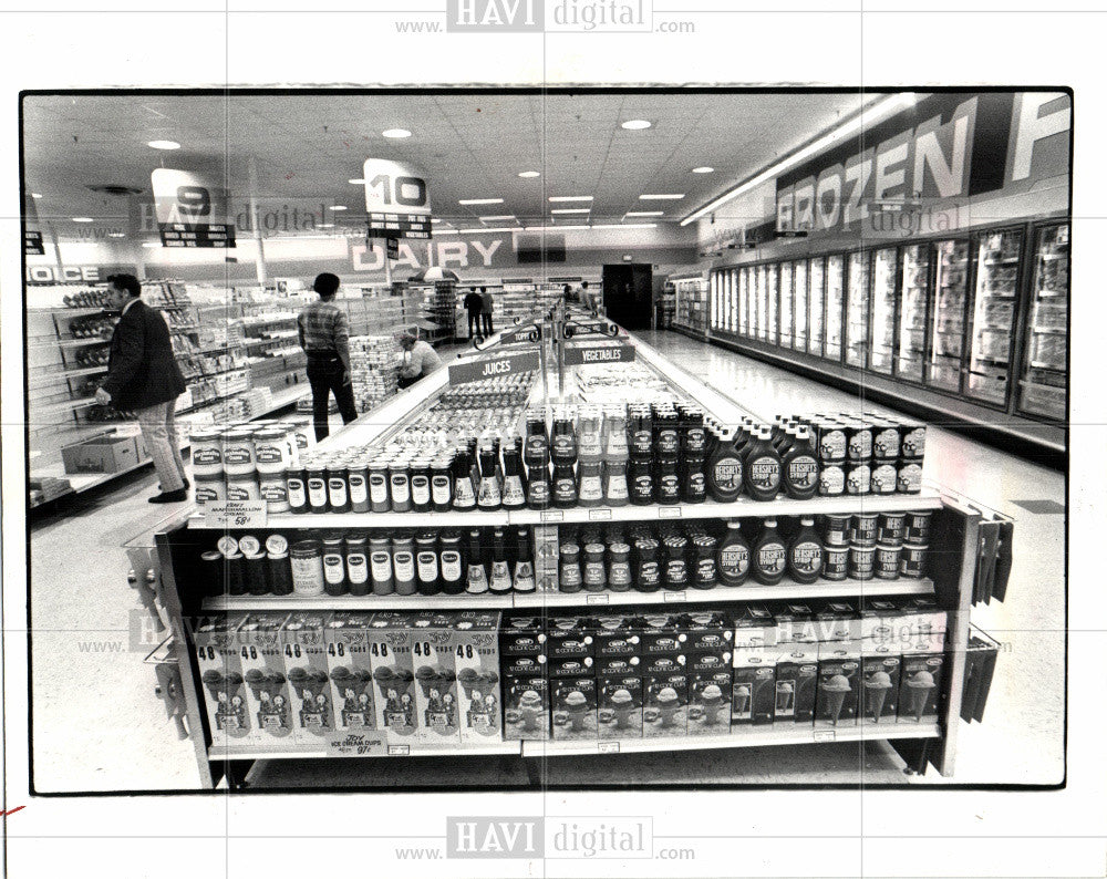 1981 Press Photo Supermarket - Historic Images