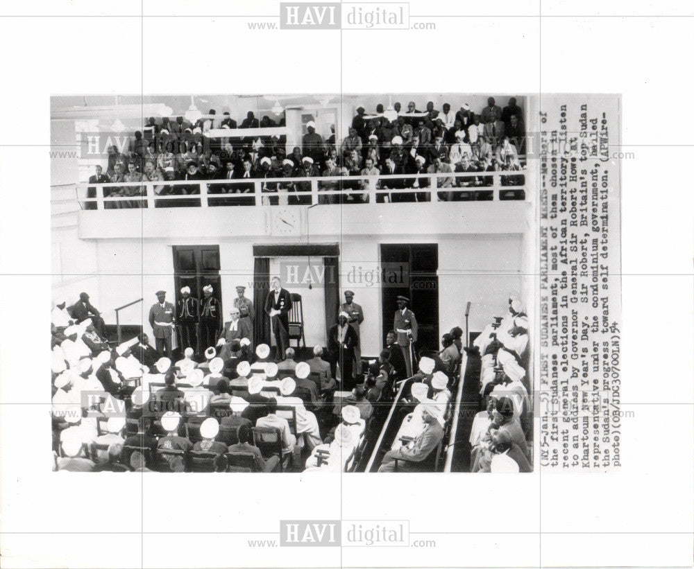 1954 Press Photo Sir Robert - Historic Images