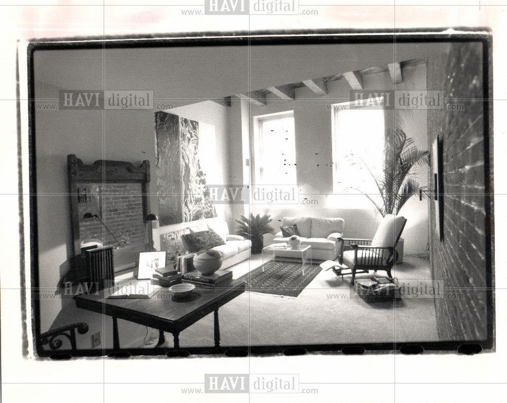 1989 Press Photo Stroh River Place Apartments - Historic Images