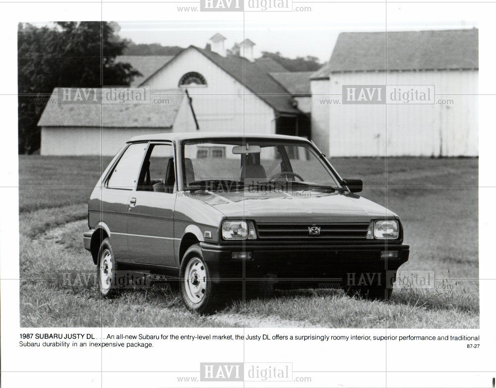 1987 Press Photo Subaru Justy - Historic Images