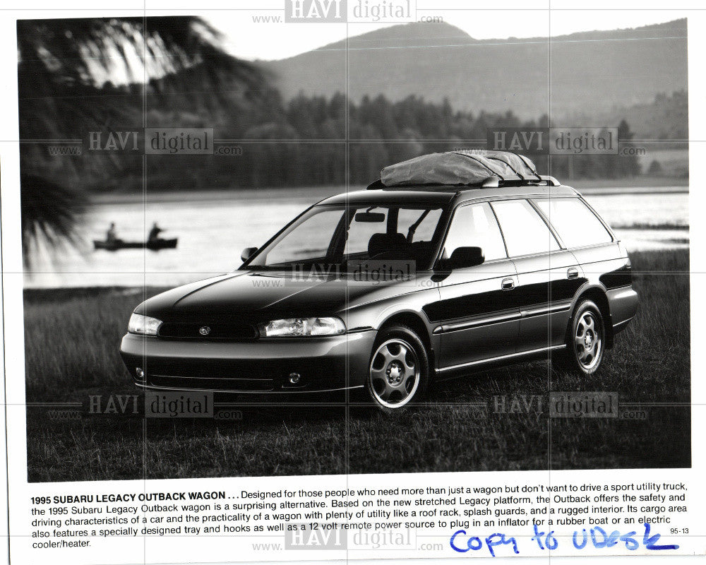 1994 Press Photo 1995 Subaru Legacy Outback Wagon - Historic Images