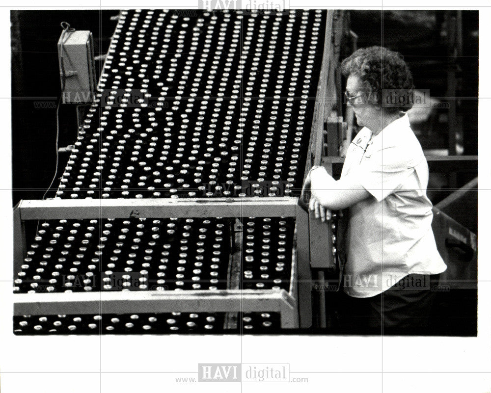 1985 Press Photo Stroh Brewery - Historic Images