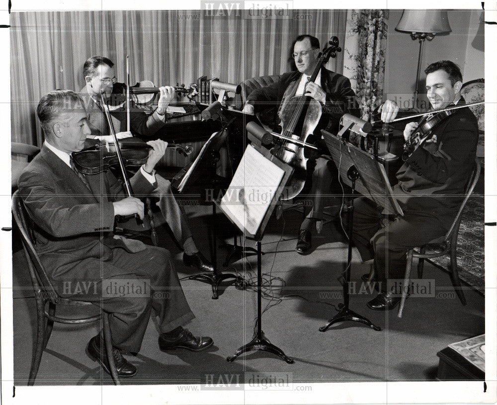 1952 Press Photo string quartets phyicians - Historic Images