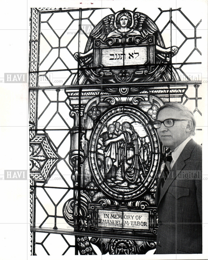 1974 Press Photo Rabbi Richard Hertz - Historic Images