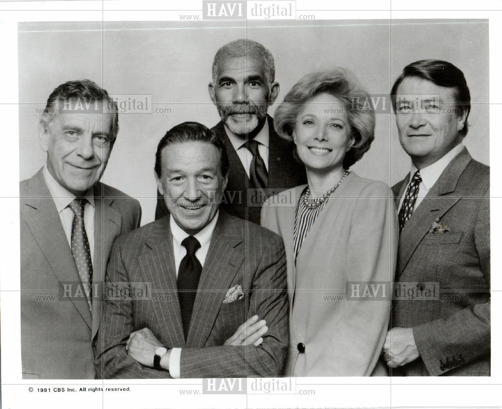 1991 Press Photo Television show 60 Minutes CBS-TV - Historic Images