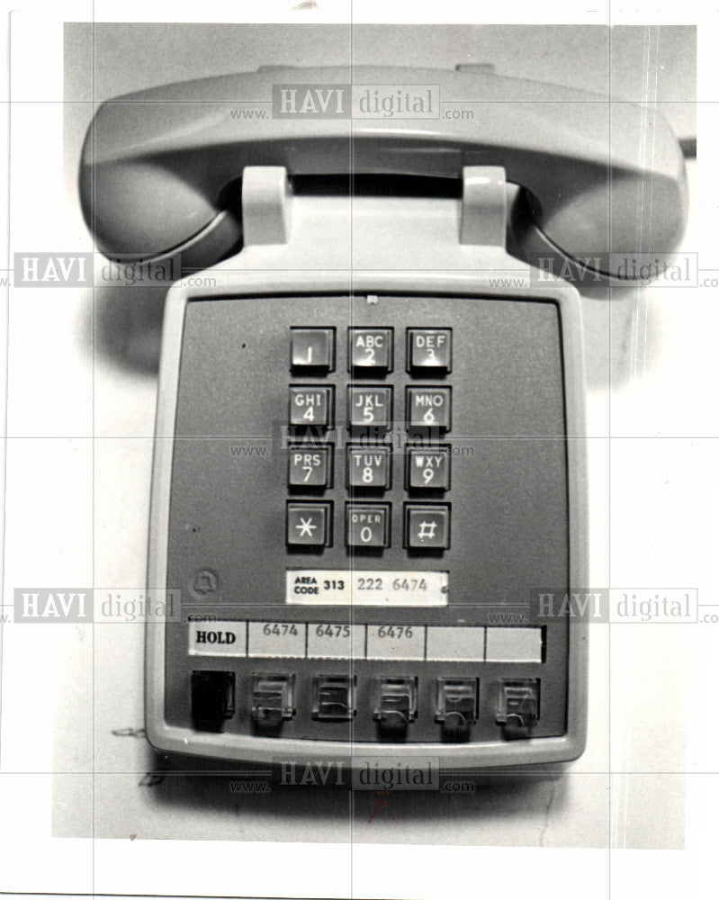 1981 Press Photo TELEPHONES - Historic Images