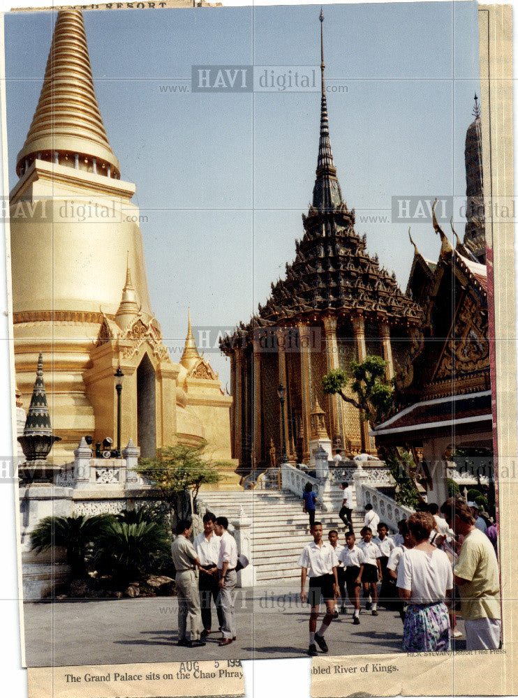 1993 Press Photo Grand Palace, Bangkok, Thailand - Historic Images