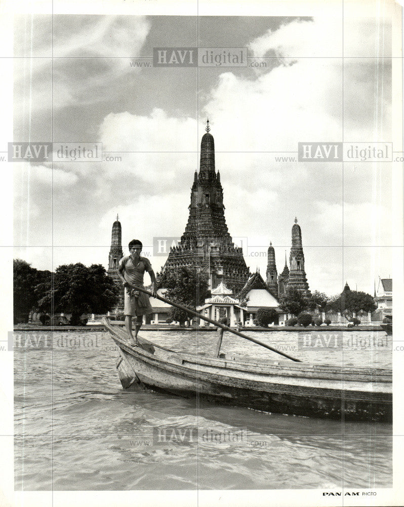 Press Photo Bangkok Pan Am Trade Fair boat - Historic Images