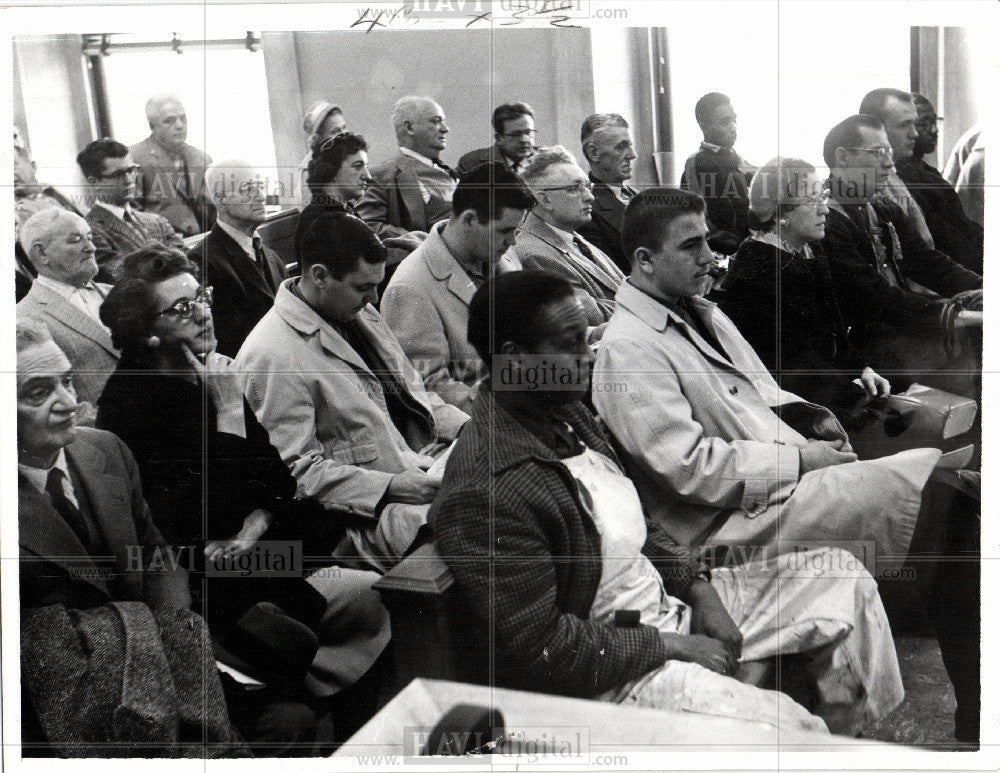 1960 Press Photo Traffic Court - Historic Images