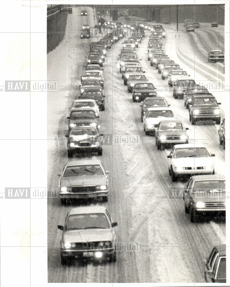 1990 Press Photo traffic - Historic Images