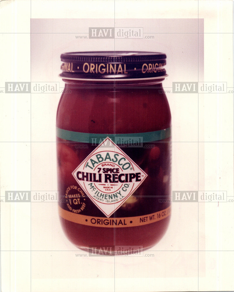 1982 Press Photo Tabasco chilli recipe - Historic Images