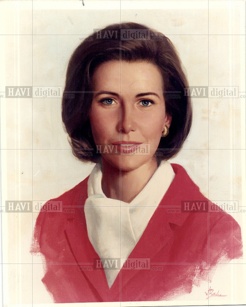 1982 Press Photo Betty D vice president University - Historic Images