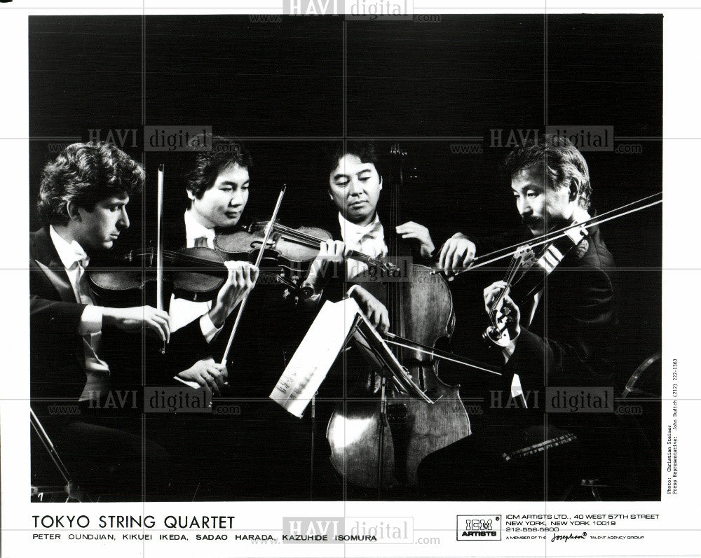 Press Photo tokyo string quartet peter kikuei sada - Historic Images