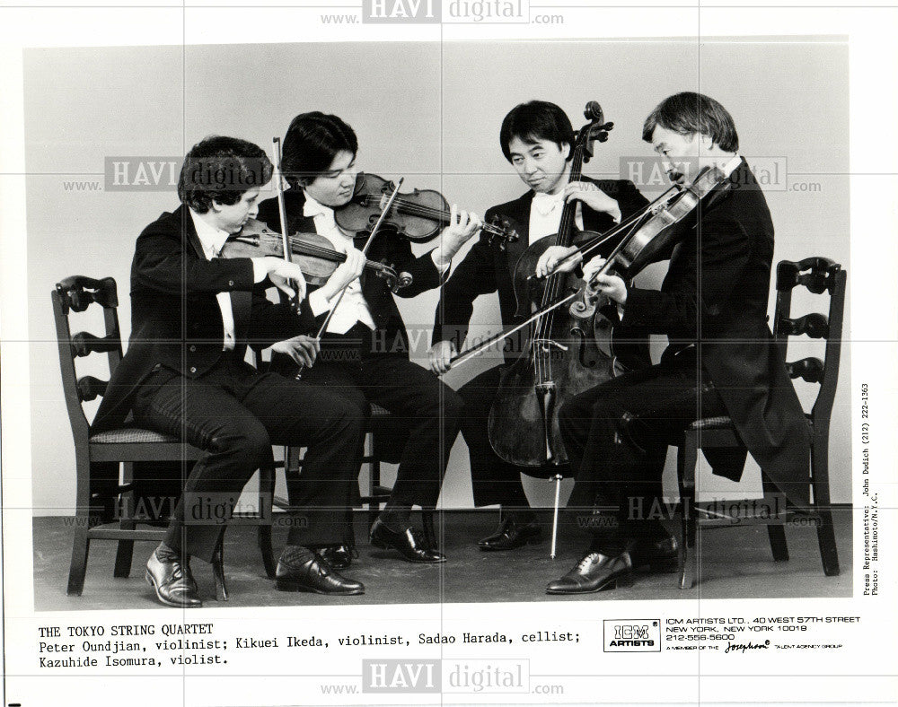 1983 Press Photo Tokyo String Quartet Japanese Violist - Historic Images