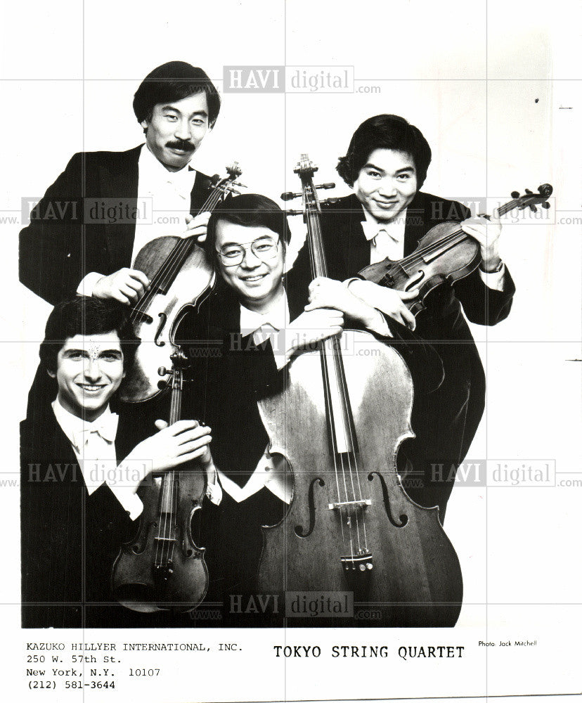 1983 Press Photo Tokyo String Quartet Japanese Quartet - Historic Images