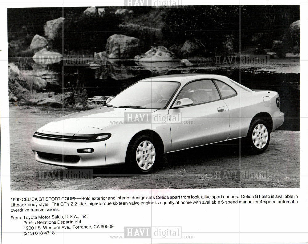 1989 Press Photo Toyota, Celica GT - Historic Images