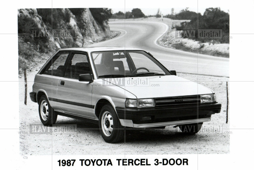 1987 Press Photo 1987 Toyota Tercel 3 door - Historic Images