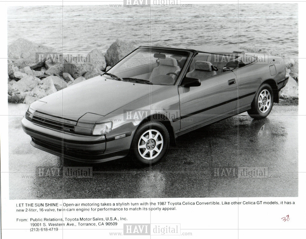 1986 Press Photo Toyota Motor Sales, U.S.A., Inc - Historic Images