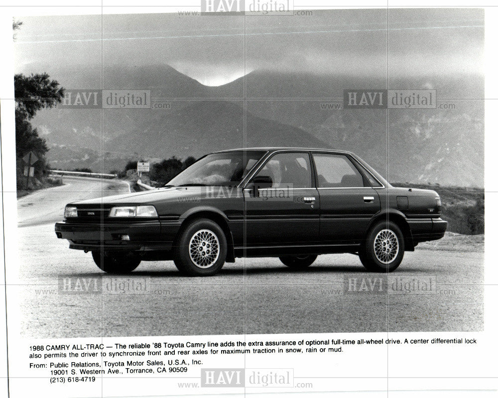 1987 Press Photo 1988 Camry All-TRAC - Historic Images