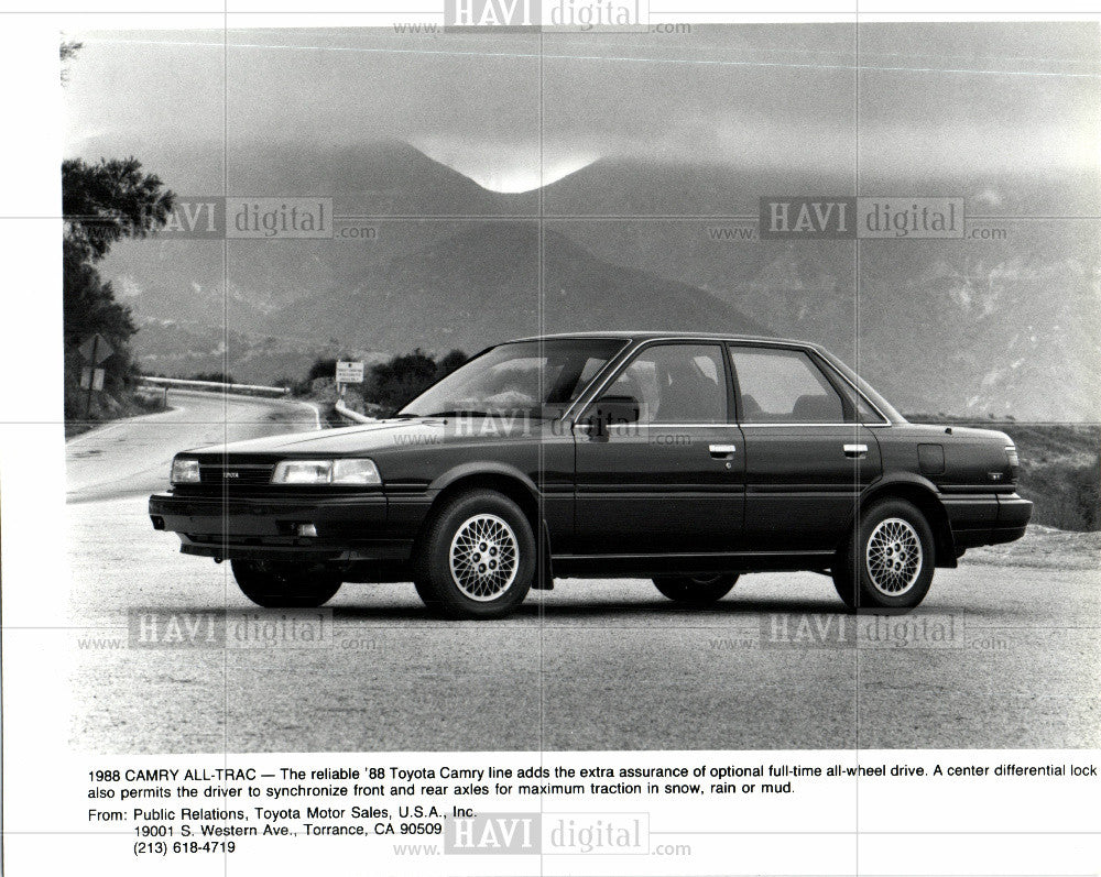 1988 Press Photo 1988, camry, all-trac, toyota, car - Historic Images