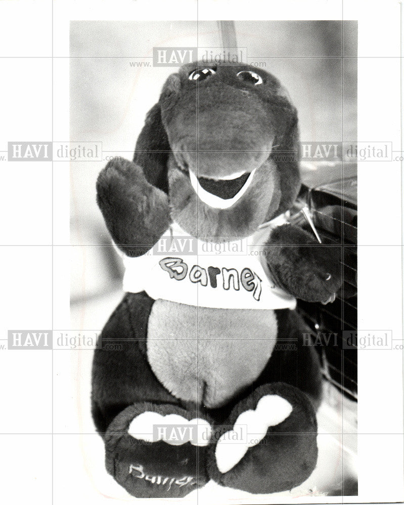1992 Press Photo Barney the Dinosaur - Historic Images