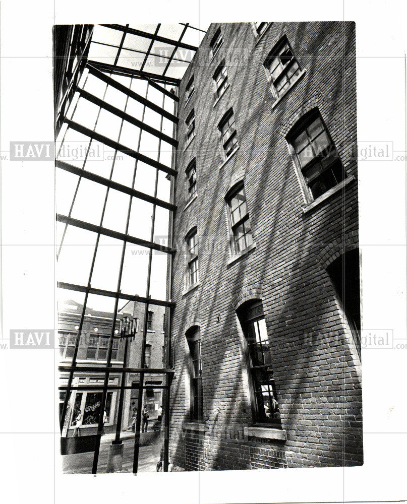 1981 Press Photo Trapper&#39;s Alley Greektown - Historic Images