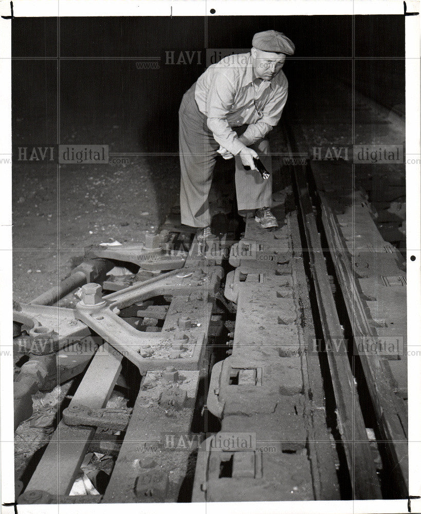 1969 Press Photo complex series of railroad tracks - Historic Images