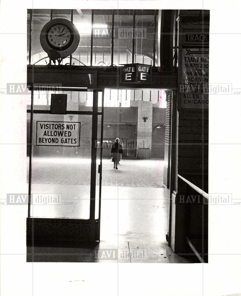 1972 Press Photo station located on Cheadle Branchline - Historic Images