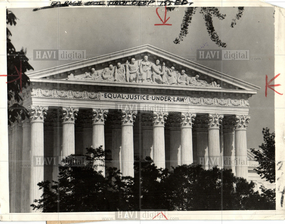 1965 Press Photo seat of the Supreme Court of the U.s - Historic Images