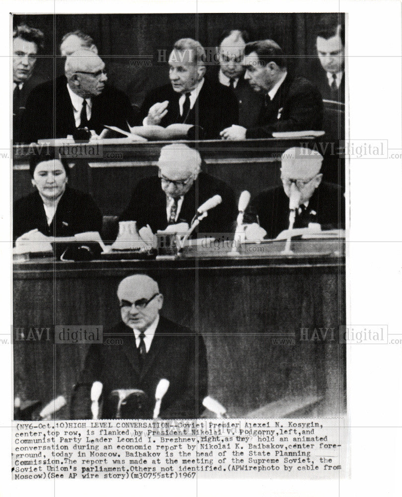 1967 Press Photo United Nations Alexei N. Kosygin - Historic Images