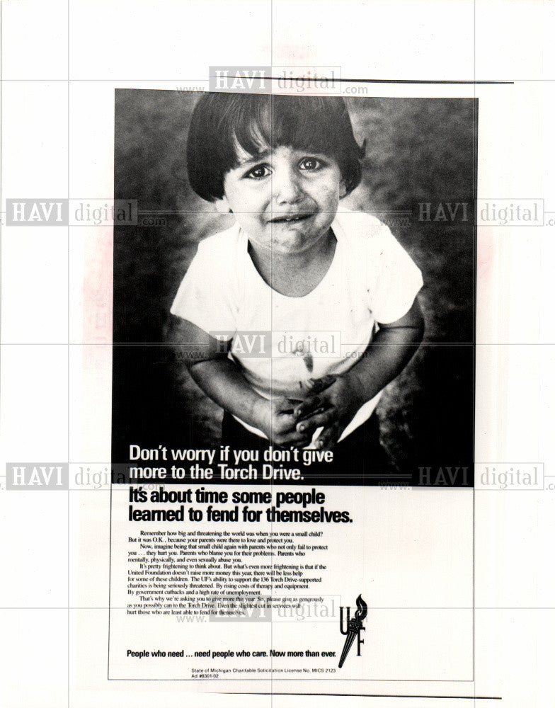 1983 Press Photo United Foundation. - Historic Images