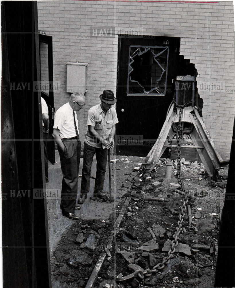 1967 Press Photo Union Depot train accident - Historic Images