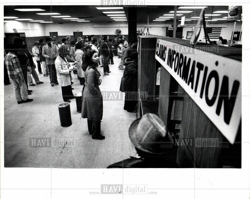 Press Photo Unemployment - Historic Images