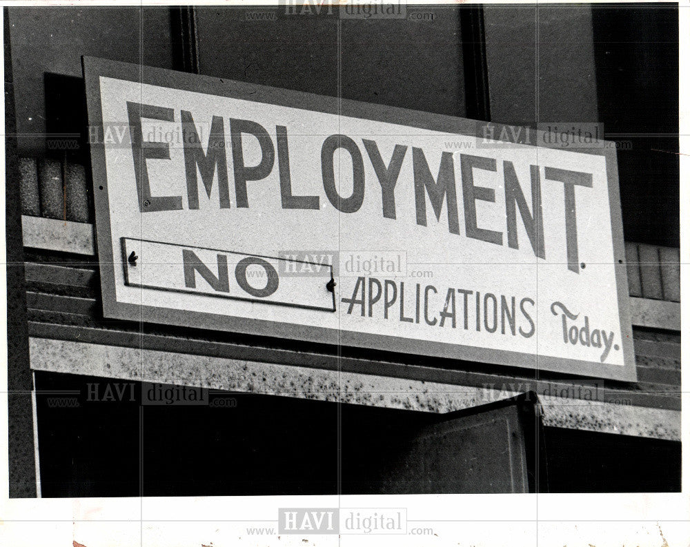 1981 Press Photo EMPLOYMENT - Historic Images