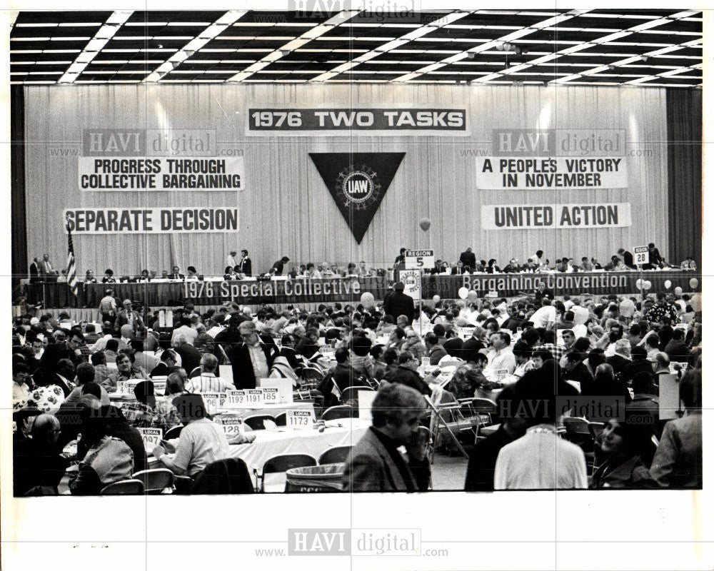 1976 Press Photo UAW International Union - Historic Images