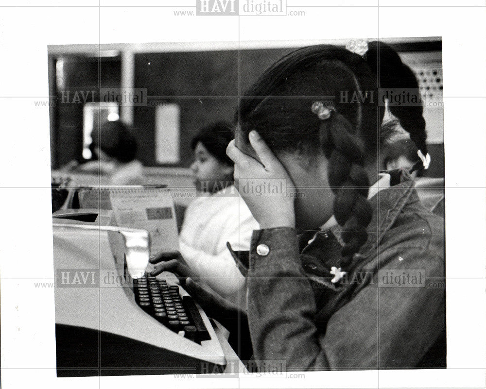 1977 Press Photo region middle school public detroit - Historic Images