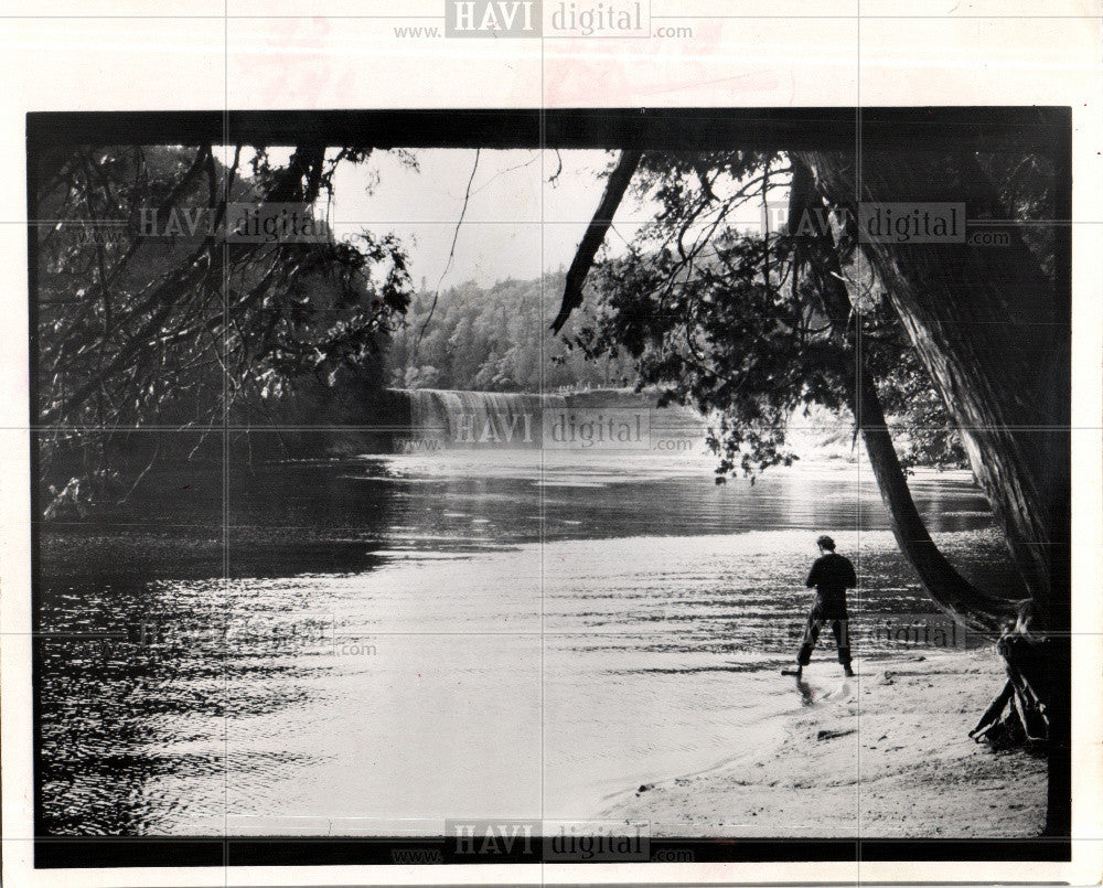 1973 Press Photo Upper Peninsula Nat&#39;l River Detroit - Historic Images