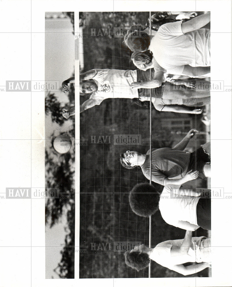 1978 Press Photo Volleyball - Historic Images