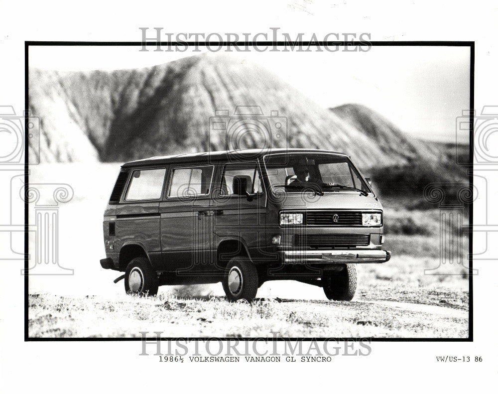 1986 Press Photo The Volkswagen Vanagon GL Syncro - Historic Images